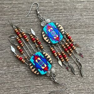 Western Native American Earrings